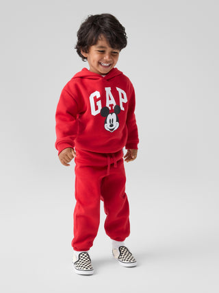 babyGap × Disney Mickey Mouse sudadera con capucha y logo relajado.