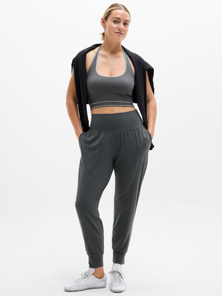 Salutation Pantalón Deportivo Talle Alto con Bolsillos