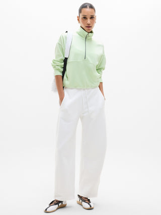 Sudadera Cuello Alto con Media Cremallera