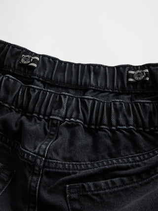 Jeans Holgados Talle Bajo con Bolsillos, Niña