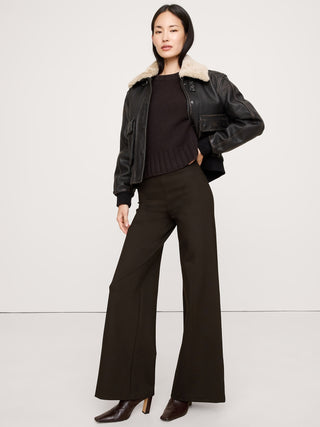 Pantalón Talle Alto con Cintura Elástica