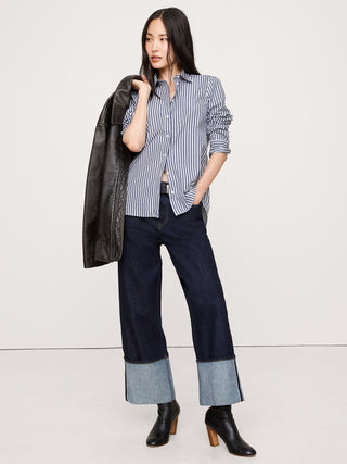 Camisa Manga Larga de Algodón