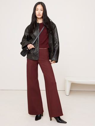 Pantalón Talle Alto con Cintura Elástica