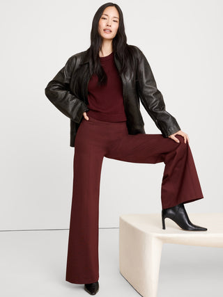 Pantalón Talle Alto con Cintura Elástica