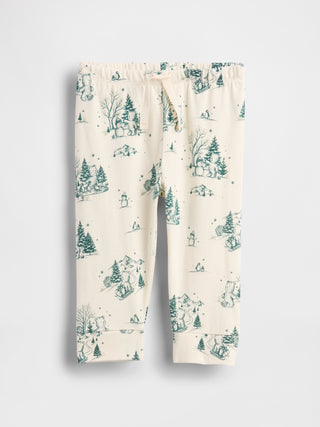 Pantalón con Cintura Elástica y Estampado, Bebé