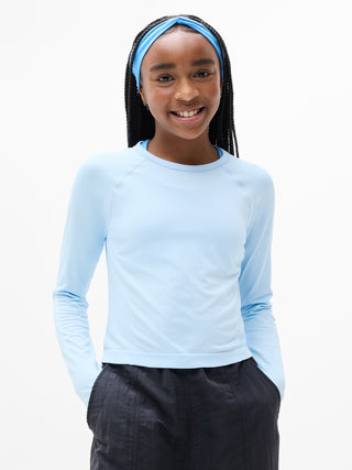 Camiseta Manga Larga sin Costuras, Niña