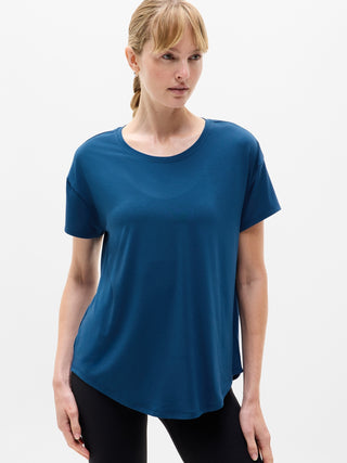 Camiseta Deportiva con Cuello Redondo