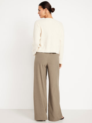 Pantalón Wide Leg con Cintura Elástica