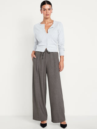Pantalón Wide Leg con Cintura Elástica