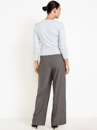 Pantalón Wide Leg con Cintura Elástica