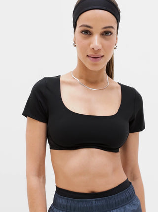 Camiseta Crop Ajustada