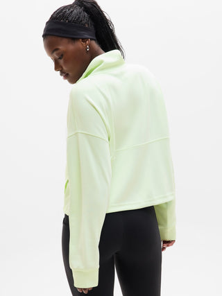 Sudadera Cuello Alto con Media Cremallera