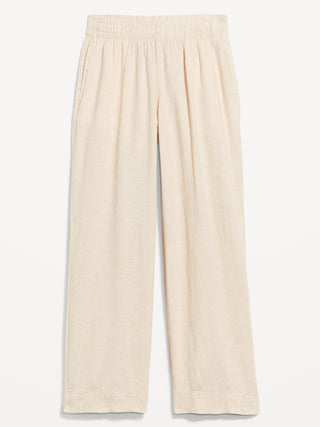 Pantalón Talle Alto con Cintura Elástica, Mujer