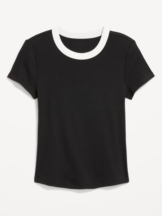 Camiseta Cuello Redondo de Algodón