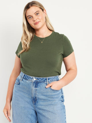 Camiseta Manga Corta Acanalada