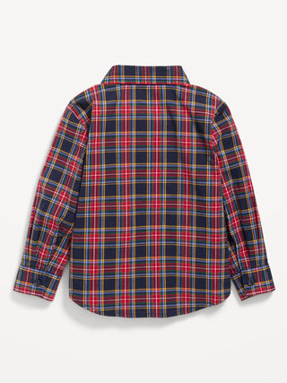 Camisa Manga Larga Estampado Cuadros, Bebé