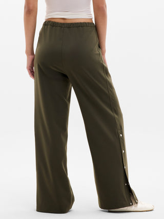 Pantalón Deportivo de Talle Medio con Broches