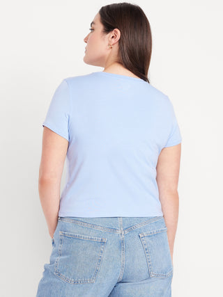 Camiseta Manga Corta Acanalada