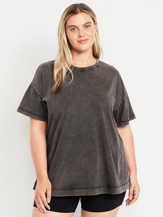 Oversized Cotton Short-Sleeved T-Shirt
