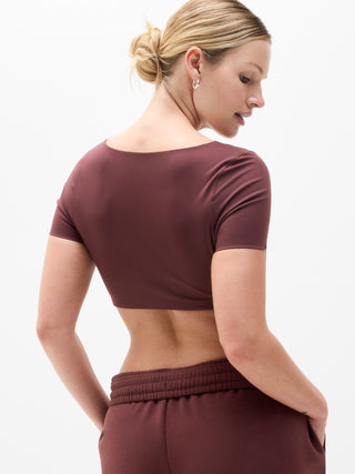 Camiseta Crop Ajustada