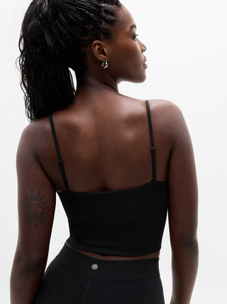 Sujetador Corto con Detalle Canalé