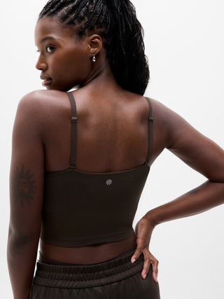 Sujetador Deportivo Cuello V con Logo