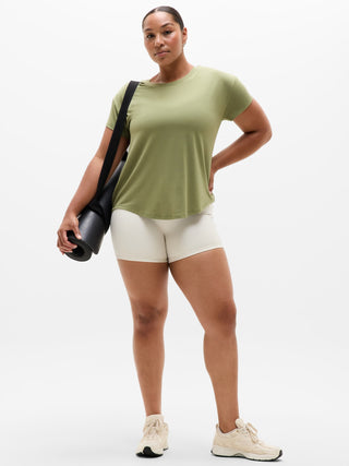 Camiseta Deportiva con Cuello Redondo