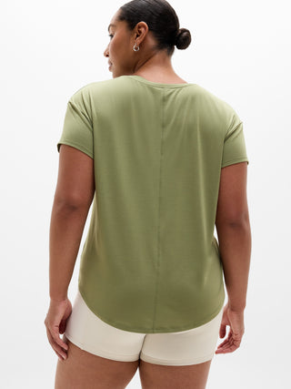 Camiseta Deportiva con Cuello Redondo