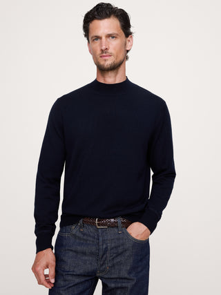 Sudadera Cuello Alto de Lana Merino