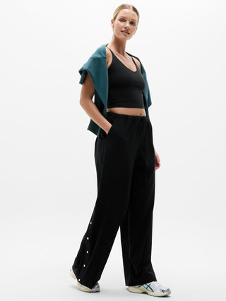 Sujetador Deportivo Cuello V con Logo