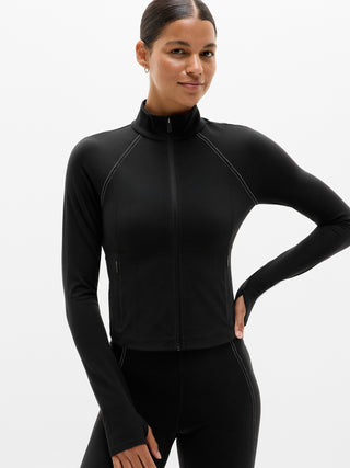 Chaqueta Deportiva con Cuello Alto