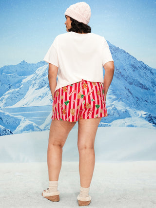 Short de Pijama con Cintura Elástica Colección Navidad
