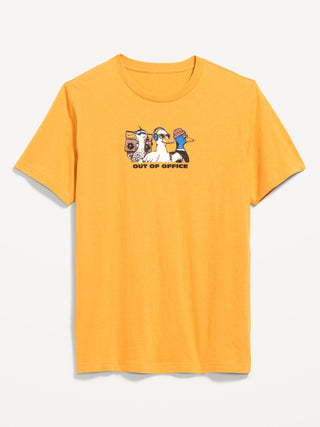 Camiseta Manga Corta con Gráfico, Hombre