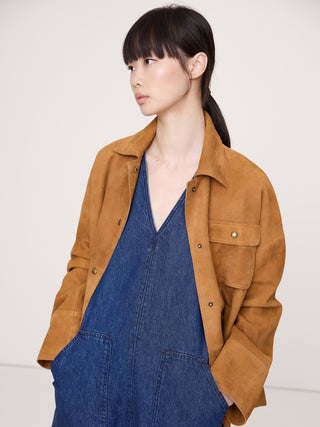 Vestido Denim sin Mangas con Bolsillos