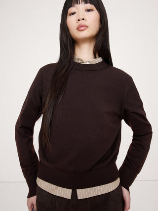 Sudadera Cuello Redondo de Lana Merino