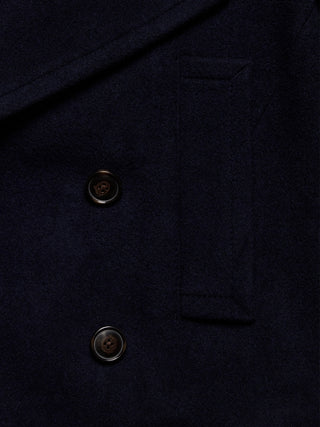 Chaqueta Oversize con Bolsillos de Lana