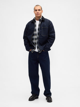 Camisa Manga Larga con Estampado Cuadros