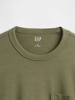 Camiseta Manga Larga con Bolsillo Delantero