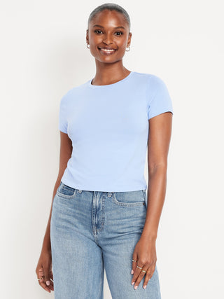 Camiseta Manga Corta Acanalada