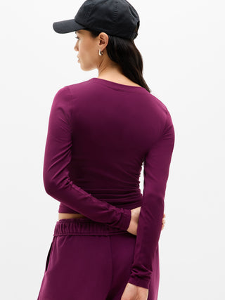 Camiseta sin Costuras con Cuello Redondo