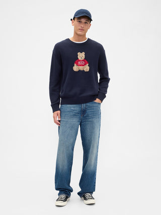 Sudadera Cuello Redondo con Oso Brannan