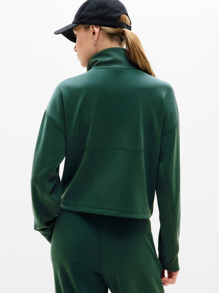 Sudadera Cuello Alto con Media Cremallera