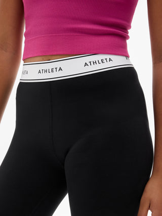 Legging Talle Alto con Detalle Logo, Niña
