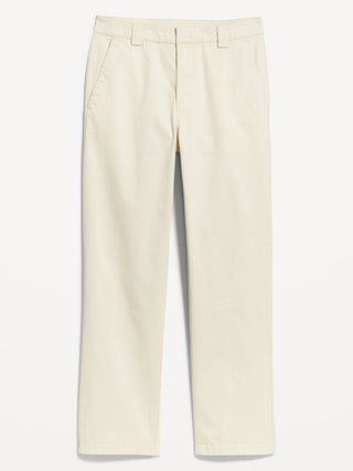 Pantalón Talle Alto con Bolsillos de Algodón