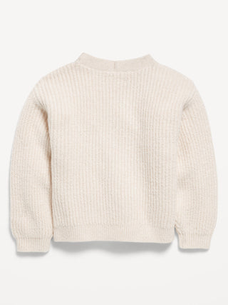 Sudadera Cuello V con Detalle Lazos, Bebé