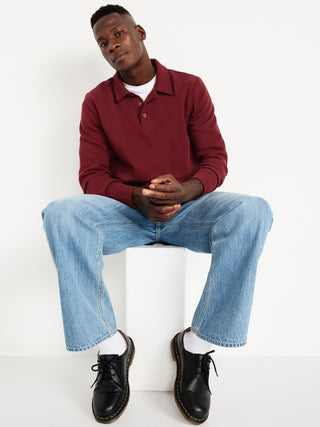 Polo Manga Larga con Botones Delanteros