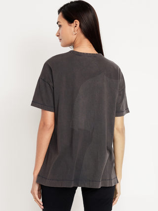 Oversized Cotton Short-Sleeved T-Shirt