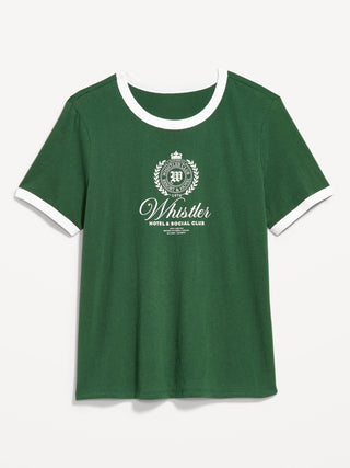 Camiseta Manga Corta con Detalle Gráfico