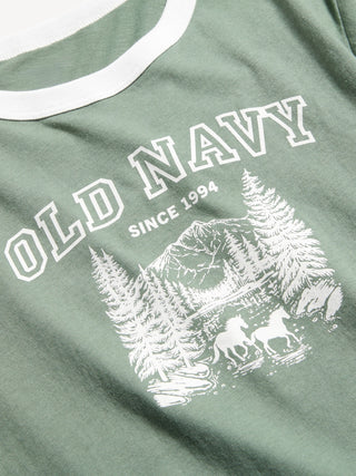 Camiseta Manga Corta con Detalle Logo