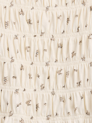 Blusa Escote Cuadrado con Detalle Fruncido, Niña